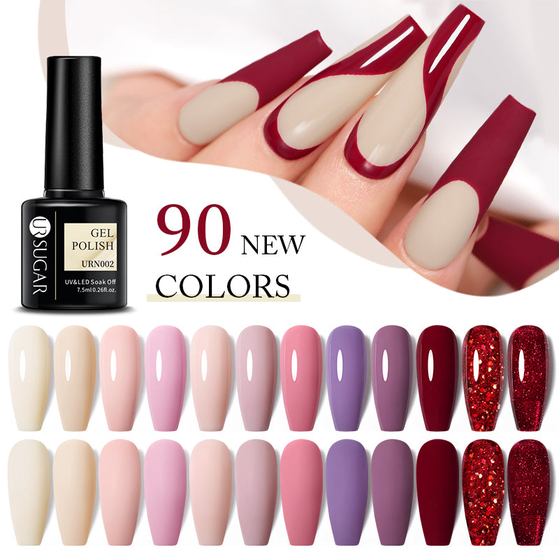 UR SUGAR 100ml/Bottle Base Gel Polish Jelly Nude Matte Top Coat Functional  Gel